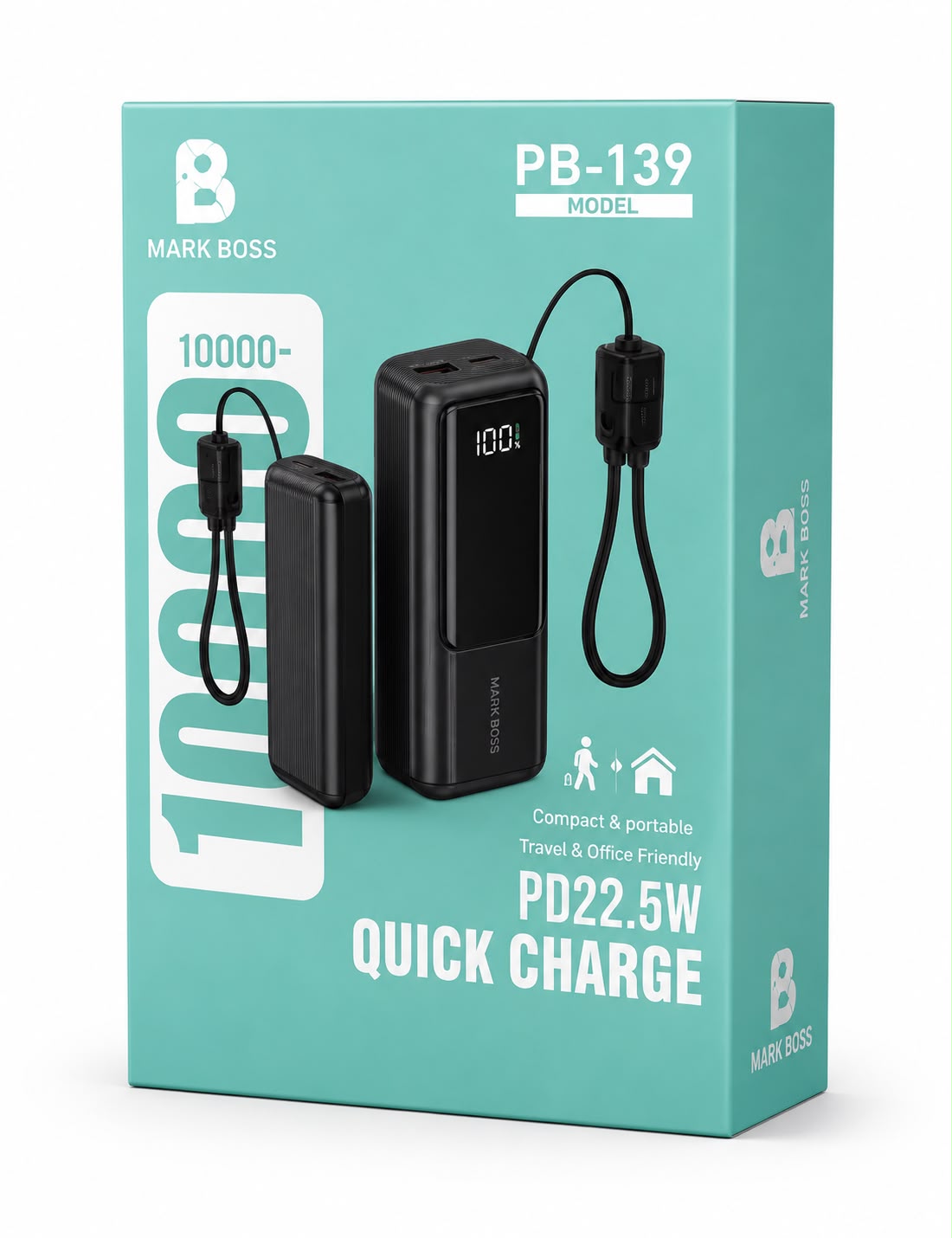 Power Bank Mark Boss PB-139 10.000 mAh · PD 22.5W
