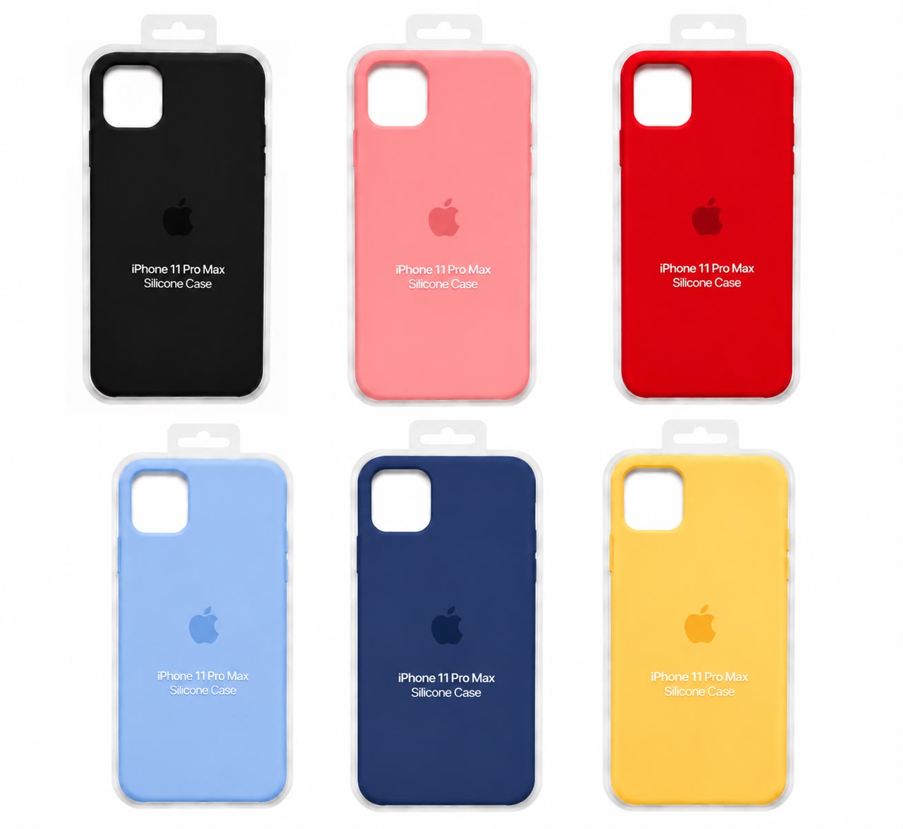 Forro de Silicona para iPhone iPhone 11 Pro Max · colores disponibles