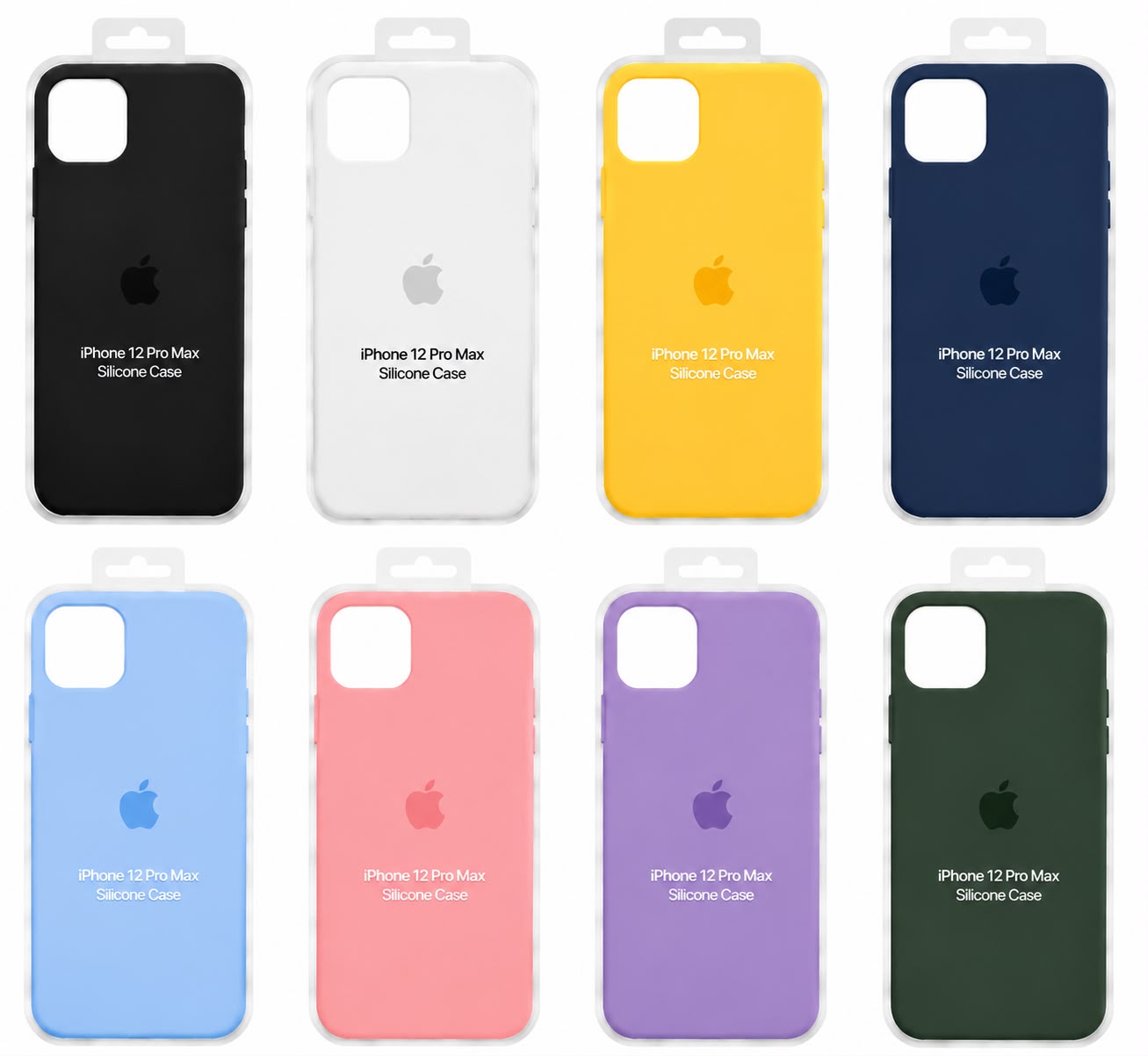 Forro de Silicona para iPhone iPhone 12 Pro Max · colores disponibles