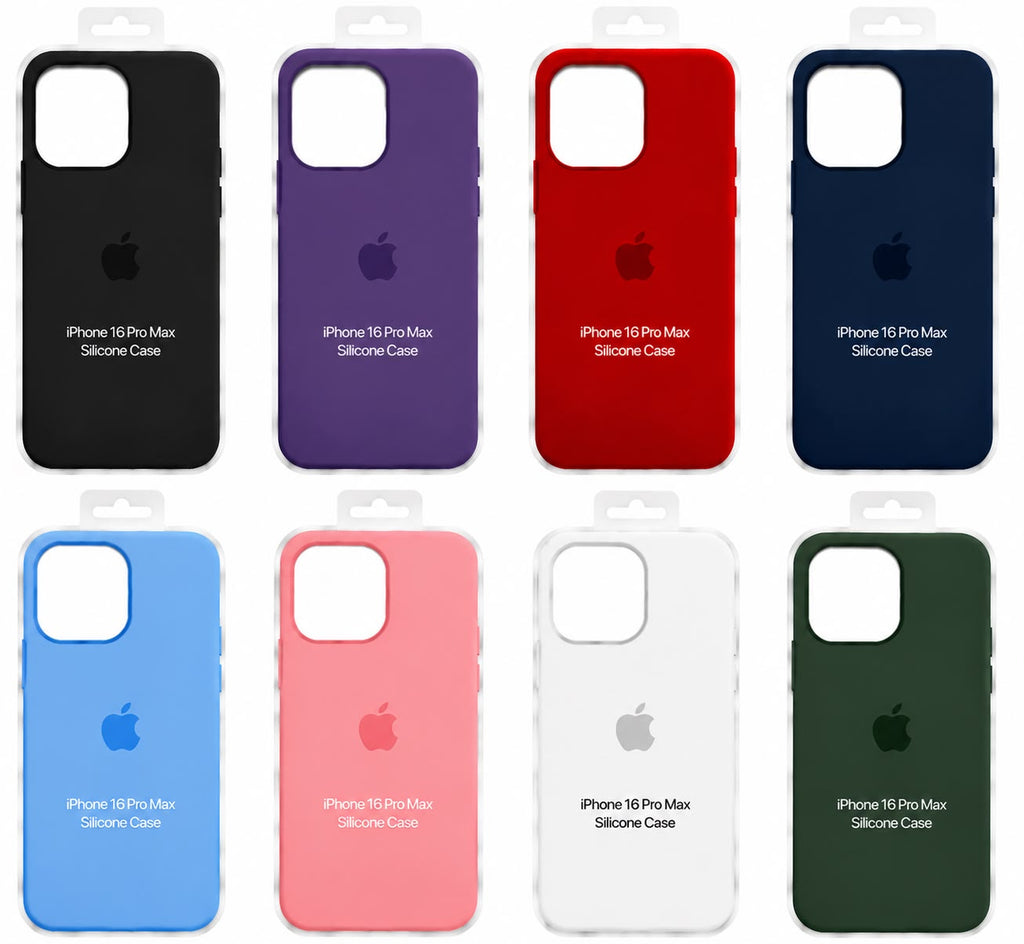 Forro de Silicona para iPhone iPhone 16 Pro Max · colores disponibles