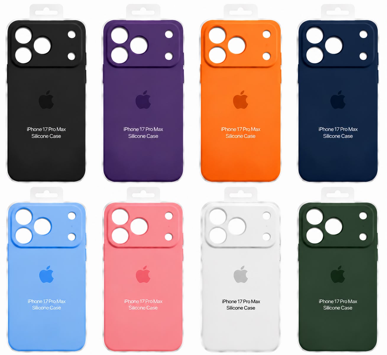Forro de Silicona para iPhone iPhone 17 Pro Max · colores disponibles