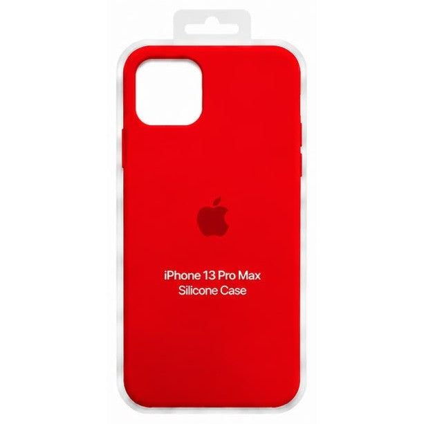 Forro de Silicona para iPhone iPhone 13 Pro Max · Rojo