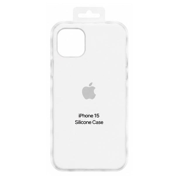 Forro de Silicona para iPhone iPhone 15 · Blanco