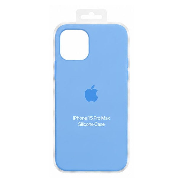 Forro de Silicona para iPhone iPhone 15 Pro Max · Azul claro