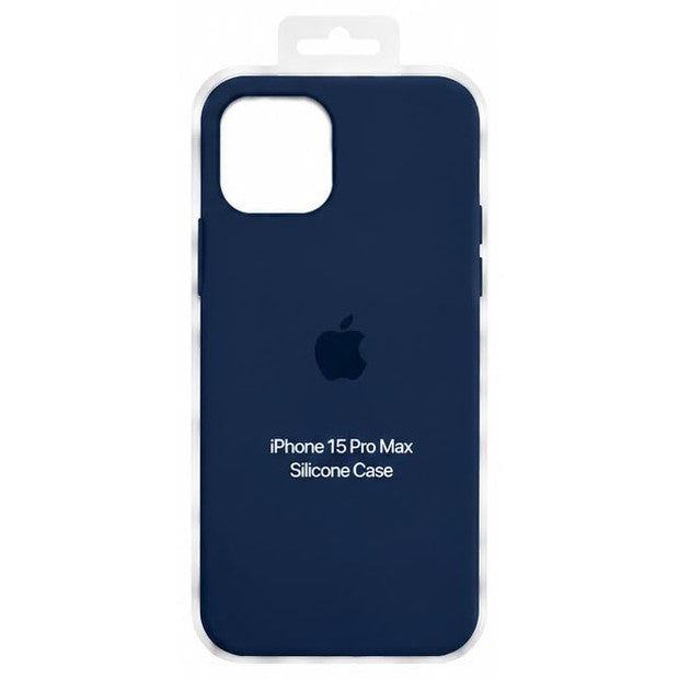 Forro de Silicona para iPhone iPhone 15 Pro Max · Azul oscuro