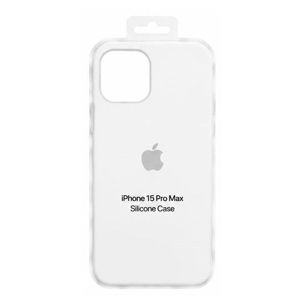 Forro de Silicona para iPhone iPhone 15 Pro Max · Blanco