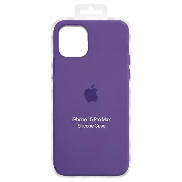 Forro de Silicona para iPhone iPhone 15 Pro Max · Morado
