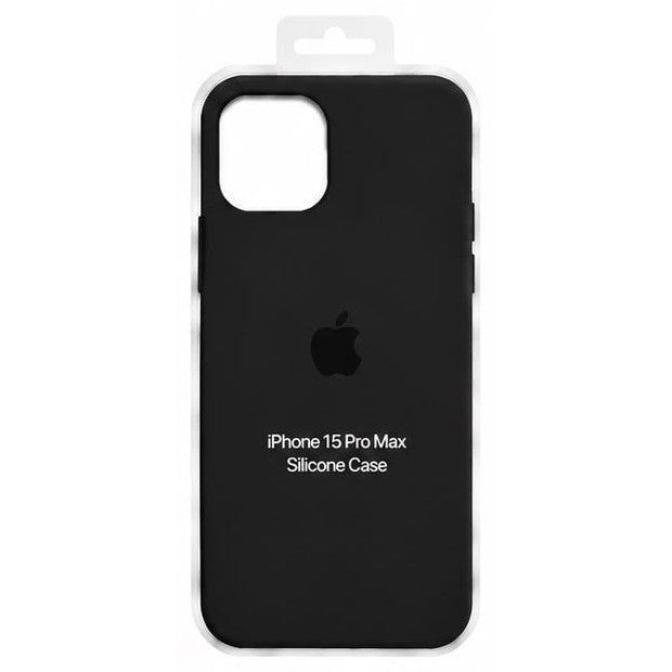 Forro de Silicona para iPhone iPhone 15 Pro Max · Negro