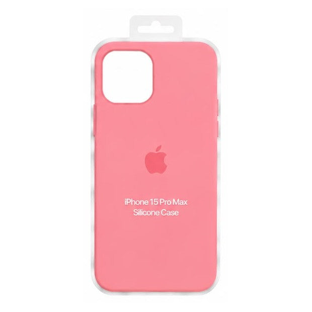 Forro de Silicona para iPhone iPhone 15 Pro Max · Rosado