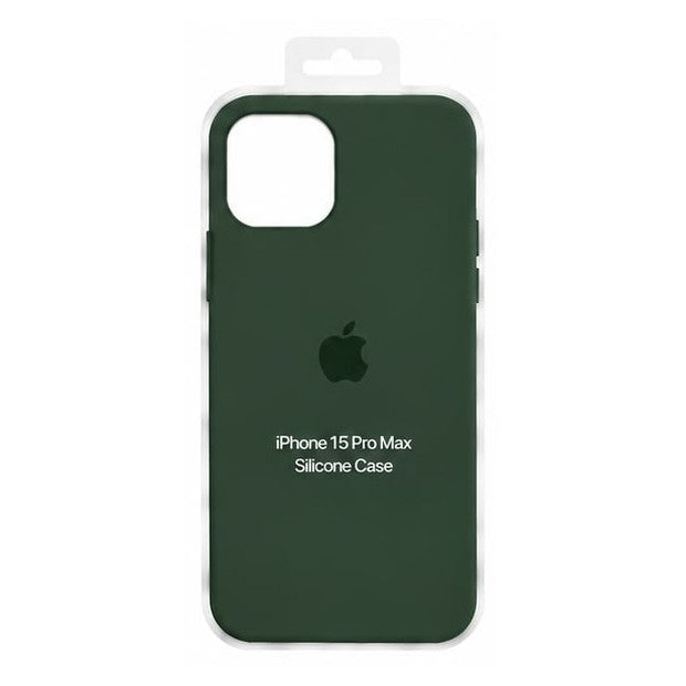 Forro de Silicona para iPhone iPhone 15 Pro Max · Verde oscuro