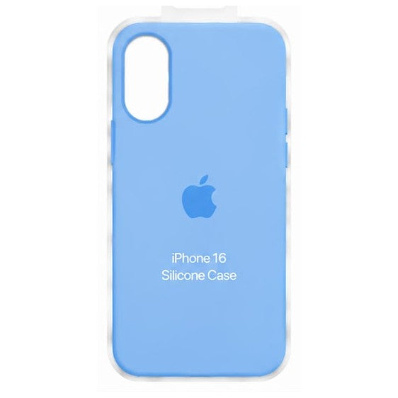 Forro de Silicona para iPhone iPhone 16 · Azul claro