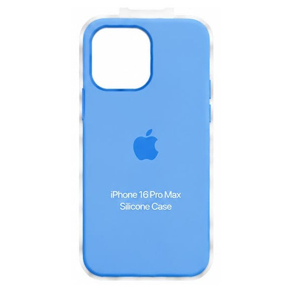 Forro de Silicona para iPhone iPhone 16 Pro Max · Azul claro