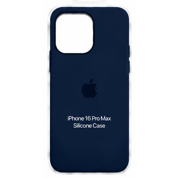 Forro de Silicona para iPhone iPhone 16 Pro Max · Azul oscuro
