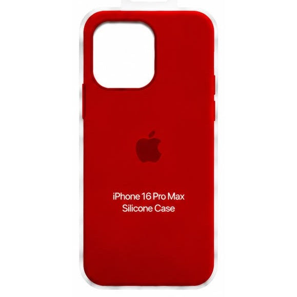 Forro de Silicona para iPhone iPhone 16 Pro Max · Rojo