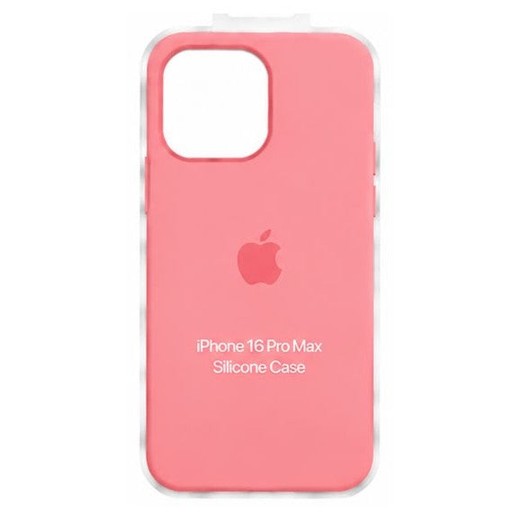 Forro de Silicona para iPhone iPhone 16 Pro Max · Rosado