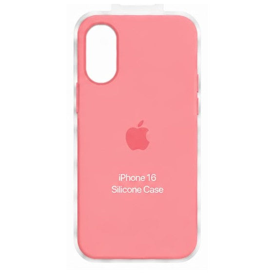 Forro de Silicona para iPhone iPhone 16 · Rosado