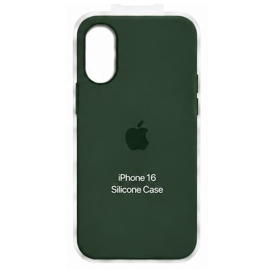 Forro de Silicona para iPhone iPhone 16 · Verde oscuro