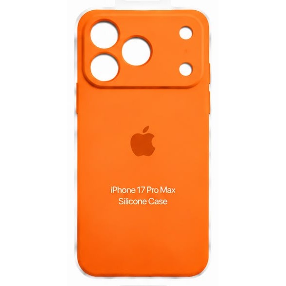 Forro de Silicona para iPhone iPhone 17 Pro Max · Naranja