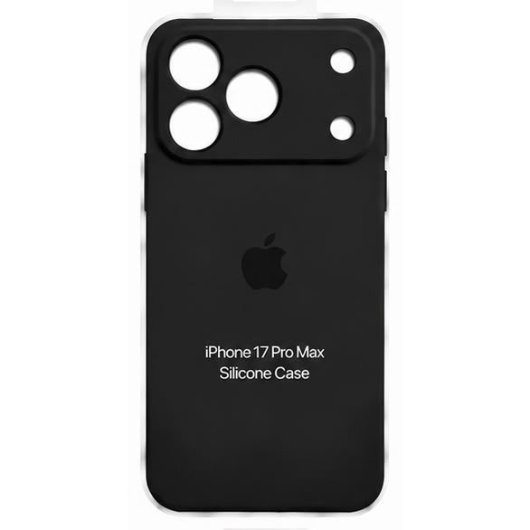 Forro de Silicona para iPhone iPhone 17 Pro Max · Negro