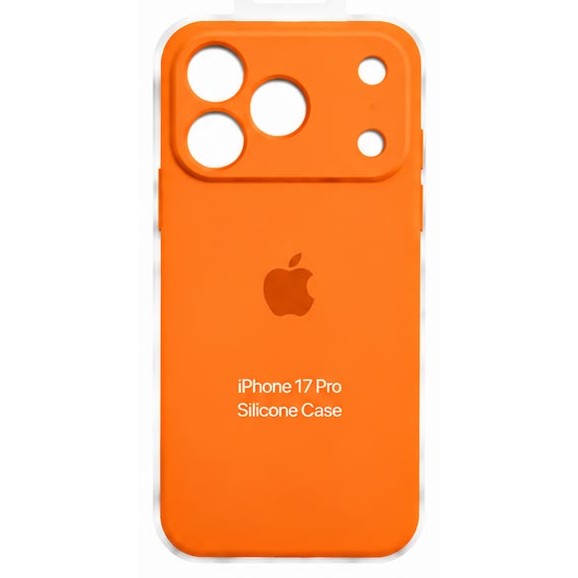 Forro de Silicona para iPhone iPhone 17 Pro · Naranja