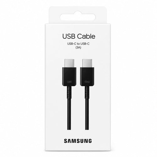 Cable Samsung USB-C a USB-C 3A · Carga Rápida